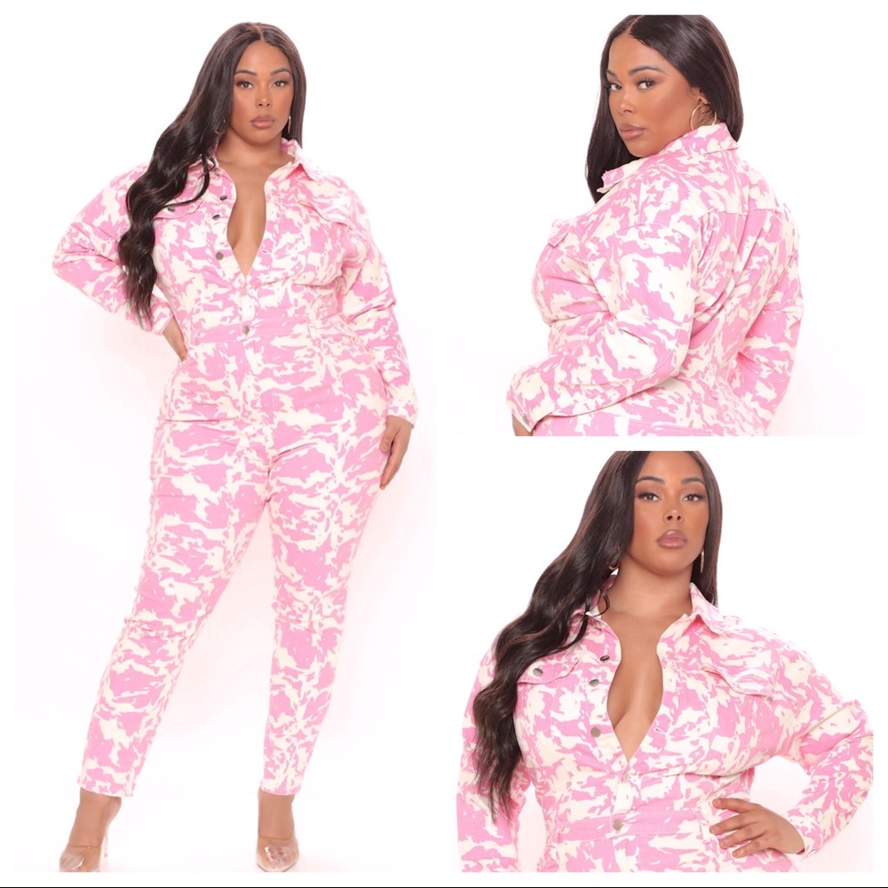 💥DENIM PINK PASSION JUMPSUIT